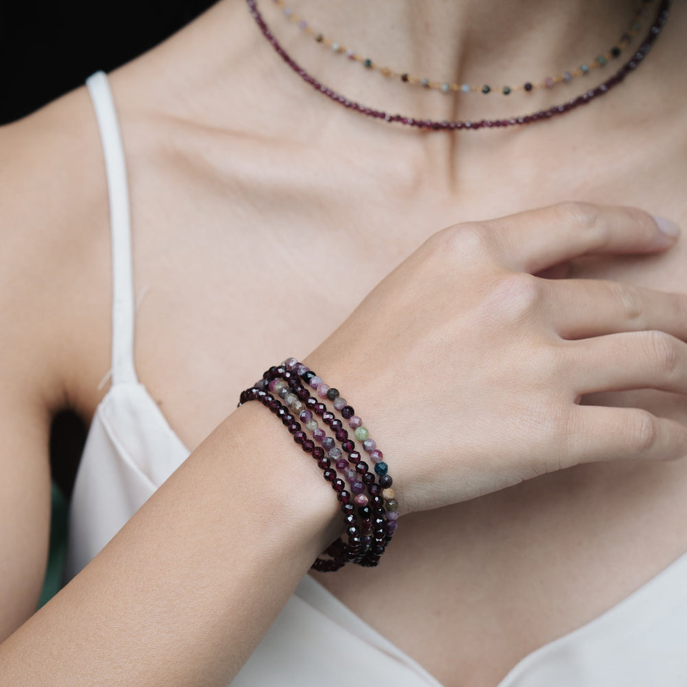 Bracciale armonia tormalina color