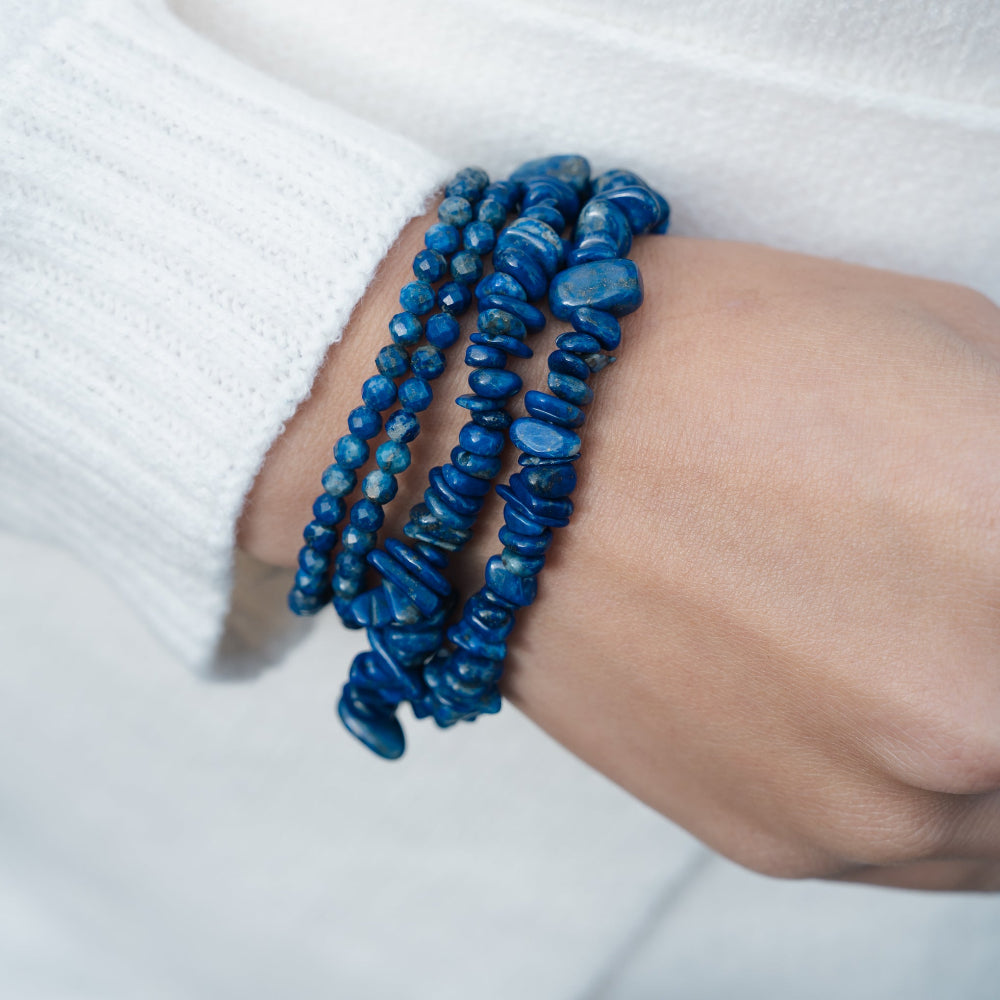 Bracciale chips saggezza lapislazzuli Mirai