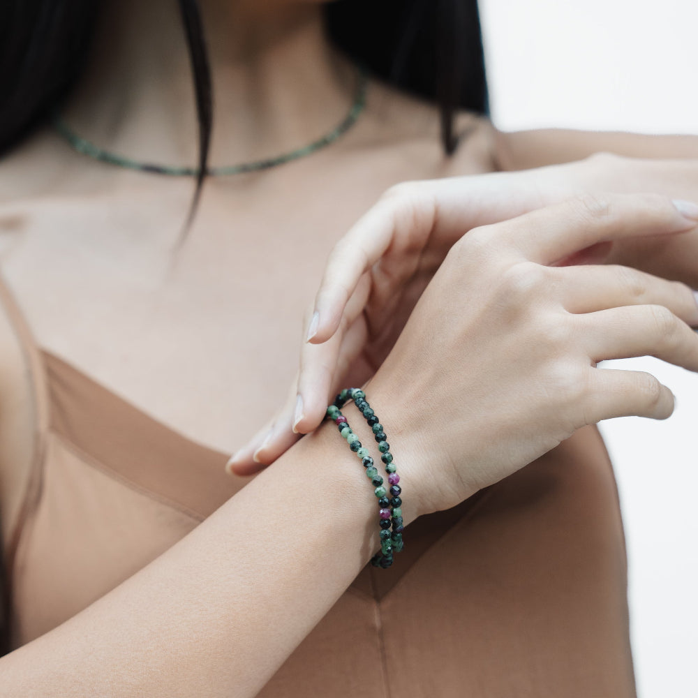 Bracciale forza rubino zoisite Mirai