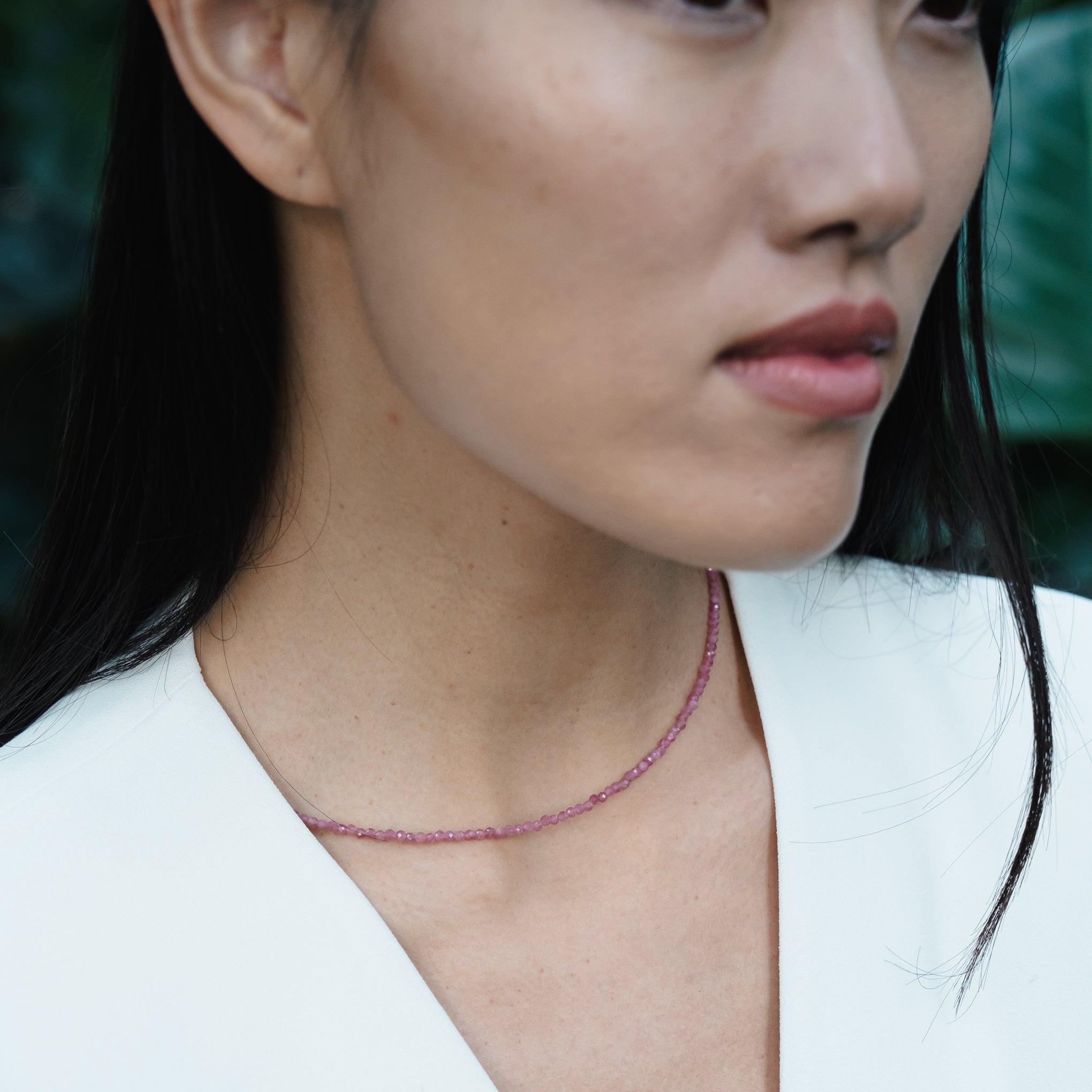 collana tormalina rosa - flessibilità