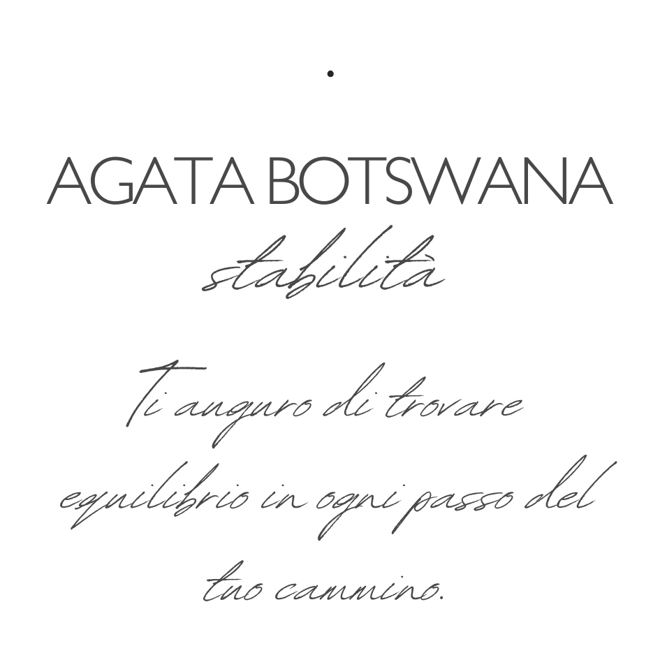 Stabilità - Agata Botswana - Bracciale Mirai