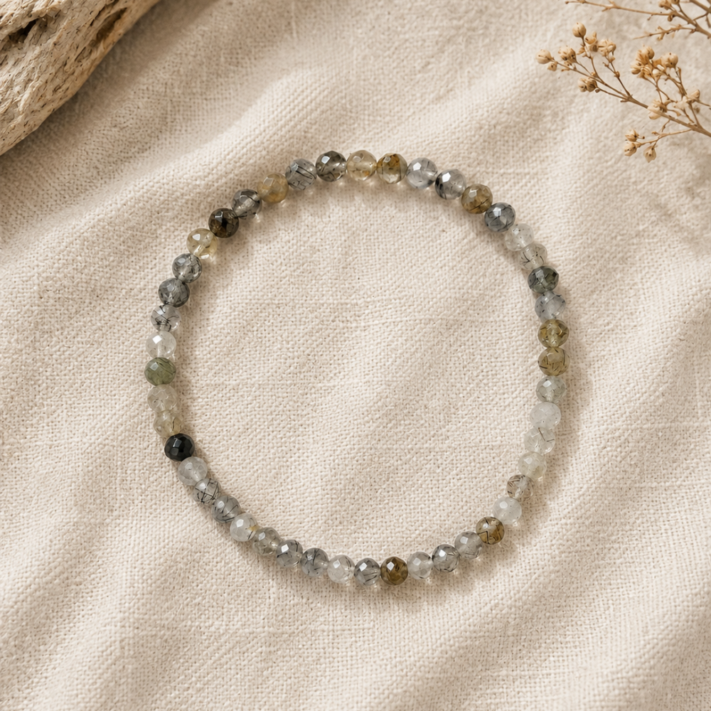 Luce - Quarzo tormalinato - Bracciale Mirai