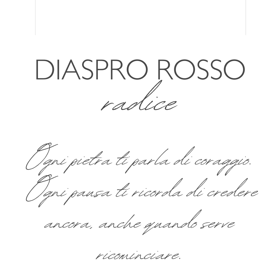 Radice - Diaspro rosso - Collana Sussurri
