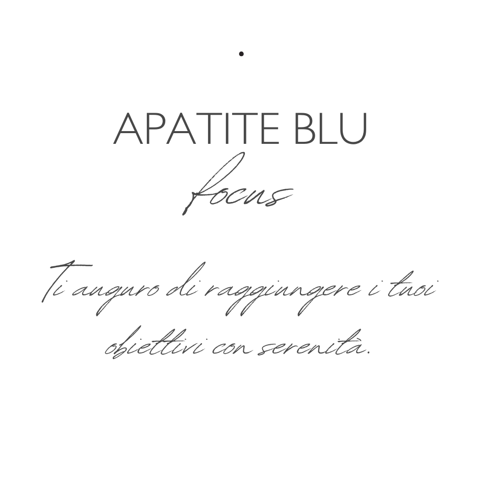 Focus - Apatite blu - Bracciale Mirai