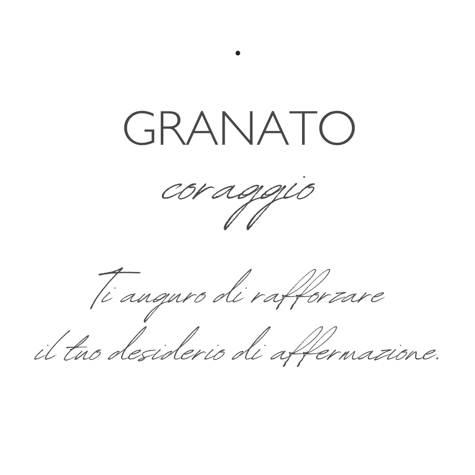 Coraggio - Granato - Bracciale Mirai