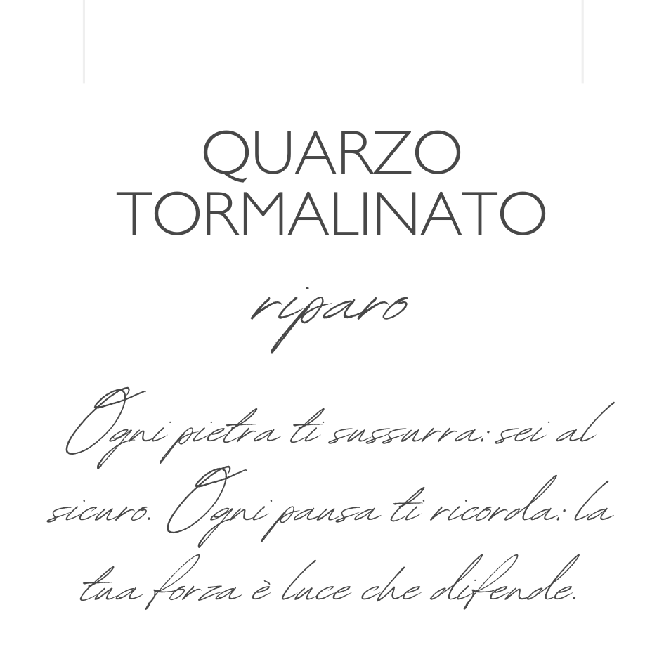 Riparo - Quarzo tormalinato - Collana Sussurri