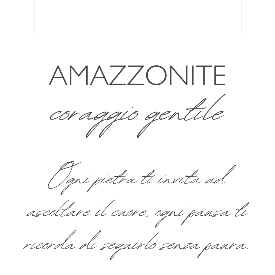Coraggio gentile - Amazzonite - Collana Sussurri
