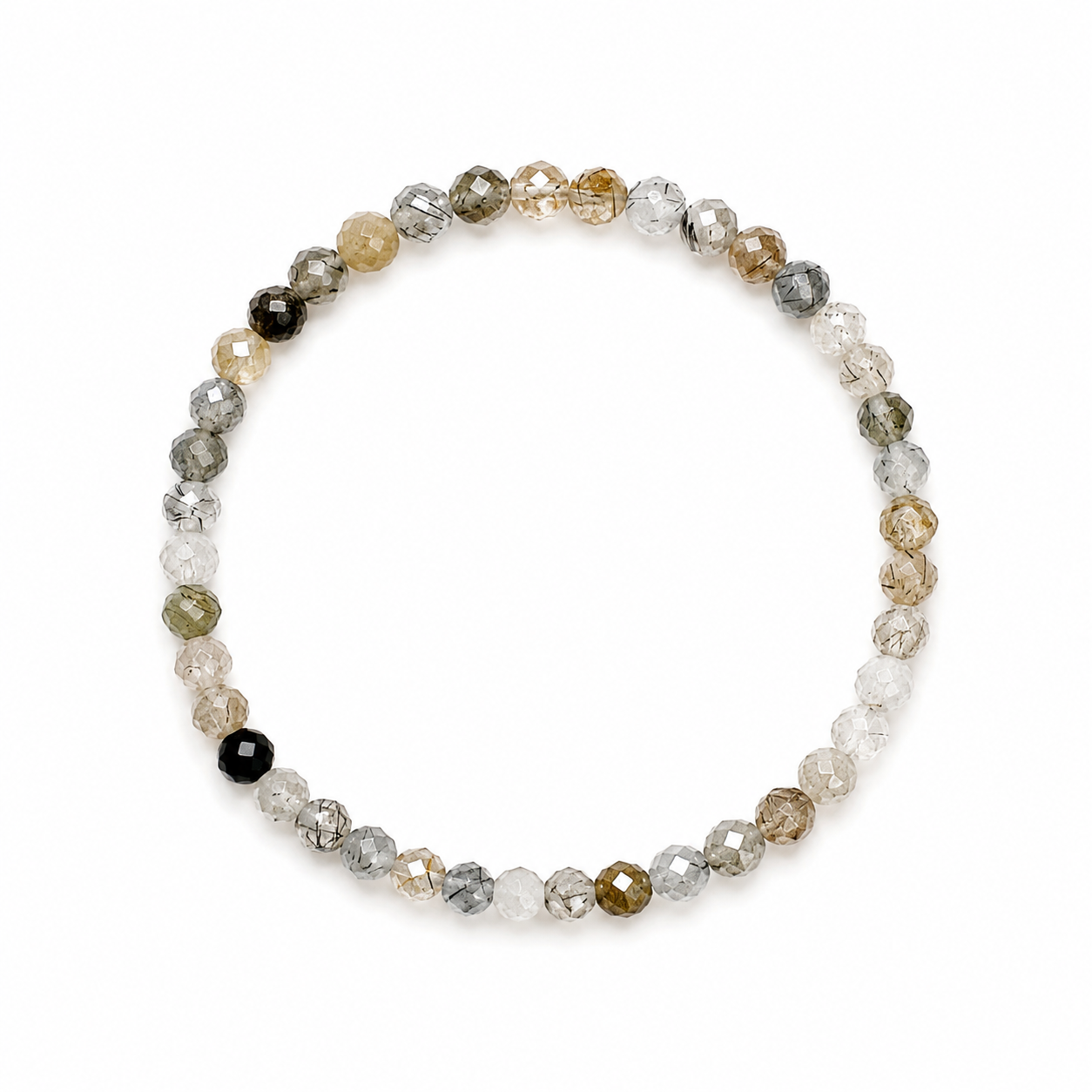 Luce - Quarzo tormalinato - Bracciale Mirai